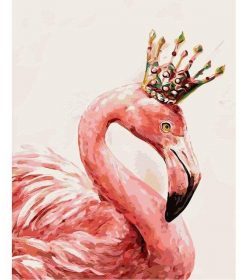 Pink Flamingo Queen Paint By Numbers
