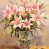 Pink Lily Flowers Paint By Numbers