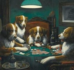 Poker Dogs Paint By Numbers