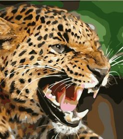 Predatory Leopard Paint By Numbers