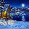 Pretty Christmas Night Paint By Numbers