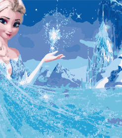 Princess Frozen Paint By Numbers