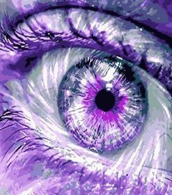 Purple Eyes Paint By Numbers