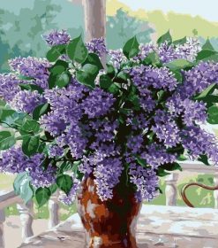 Purple Flowers Paint By Numbers