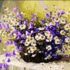 Purple Flowers in Vase Paint By Numbers