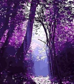 Purple Forest Paint By Numbers