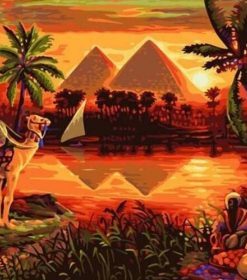 Pyramids on the Nile Paint By Numbers