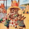 Rabbits on Vacation Paint By Numbers