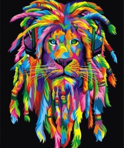 Rasta Lion Paint By Numbers