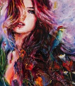 Red Hair Girl Paint By Numbers