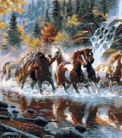 River Horse Paint By Numbers