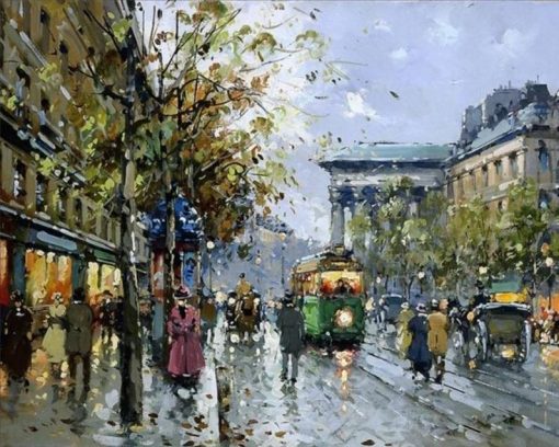 Road in Paris Paint by numbers