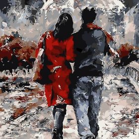 Romantic Evening Walk Paint By Numbers