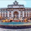 Rome Evening Fountain Paint By Numbers