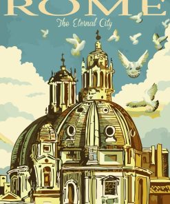 Rome Poster Paint By Numbers