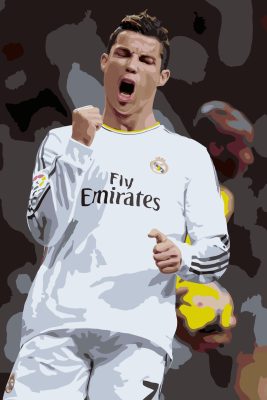 Ronaldo With Real Madrid Paint By Numbers