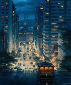 San Francisco at Night Paint By Numbers