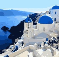 Santorini Greece Paint By Numbers