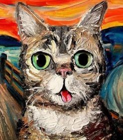 Scream Cat Paint By Numbers