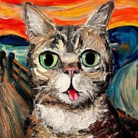 Scream Cat Paint By Numbers