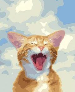 Screaming Cat Paint by numbers