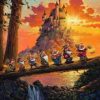 Seven Dwarfs Castle Paint By Numbers