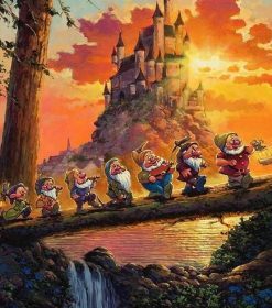Seven Dwarfs Castle Paint By Numbers