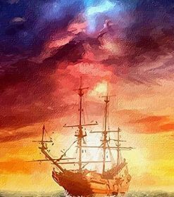 Ship Seascape Paint By Numbers