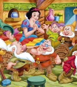 Snow White and Dwarfs Paint By Numbers