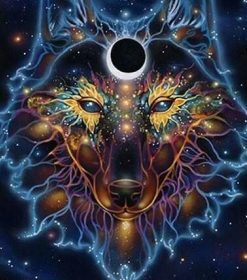 Spiritual Wolf Paint By Numbers