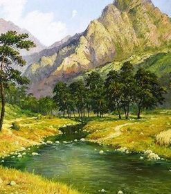 Spring Scenery Paint By Numbers