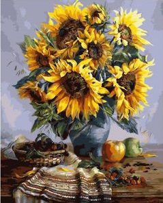 Still Life Sunflowers Paint By Numbers
