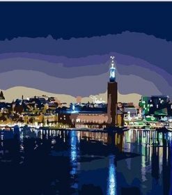 Stockholm Winter Night Paint By Numbers