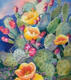 Succulents Cactus Paint By Numbers