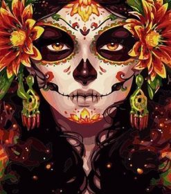 Sugar Skull Woman Paint By Numbers