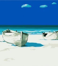 Summer Beach Boats Paint By Numbers