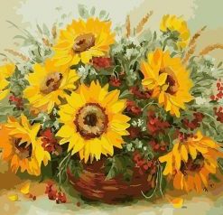 Sunflowers Bouquet Paint By Numbers