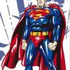 Superman Cartoon Paint By Numbers