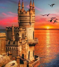 Swallow's Nest Castle Paint By Numbers