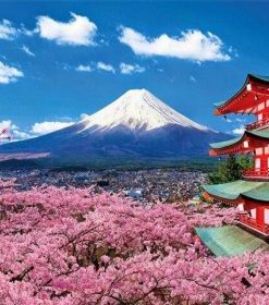 Temple of Mount Fuji Paint By Numbers