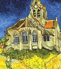 The Church at Auvers By Gogh Paint By Numbers