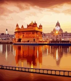 The Golden Temple of Amritsar Paint By Numbers