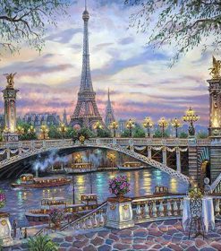 The River of Paris Paint By Numbers