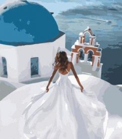 The Santorini Bride Paint By Numbers