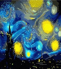 The Starry Night By Gogh Paint By Numbers
