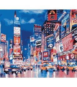 Times Square NYC Paint By Numbers
