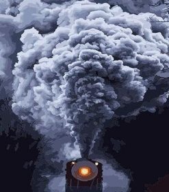 Train Chimney Paint By Numbers