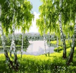 Trees Landscape Paint By Numbers