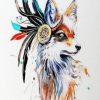 Tribal Fox Paint By Numbers