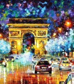 Triumphal Arch at Paris Paint By Numbers